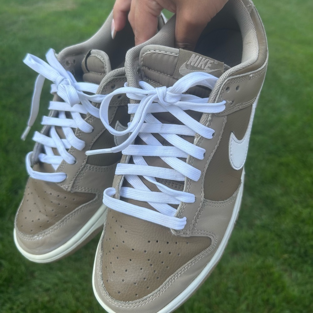 Nike Tan and White Athletic Shoes
